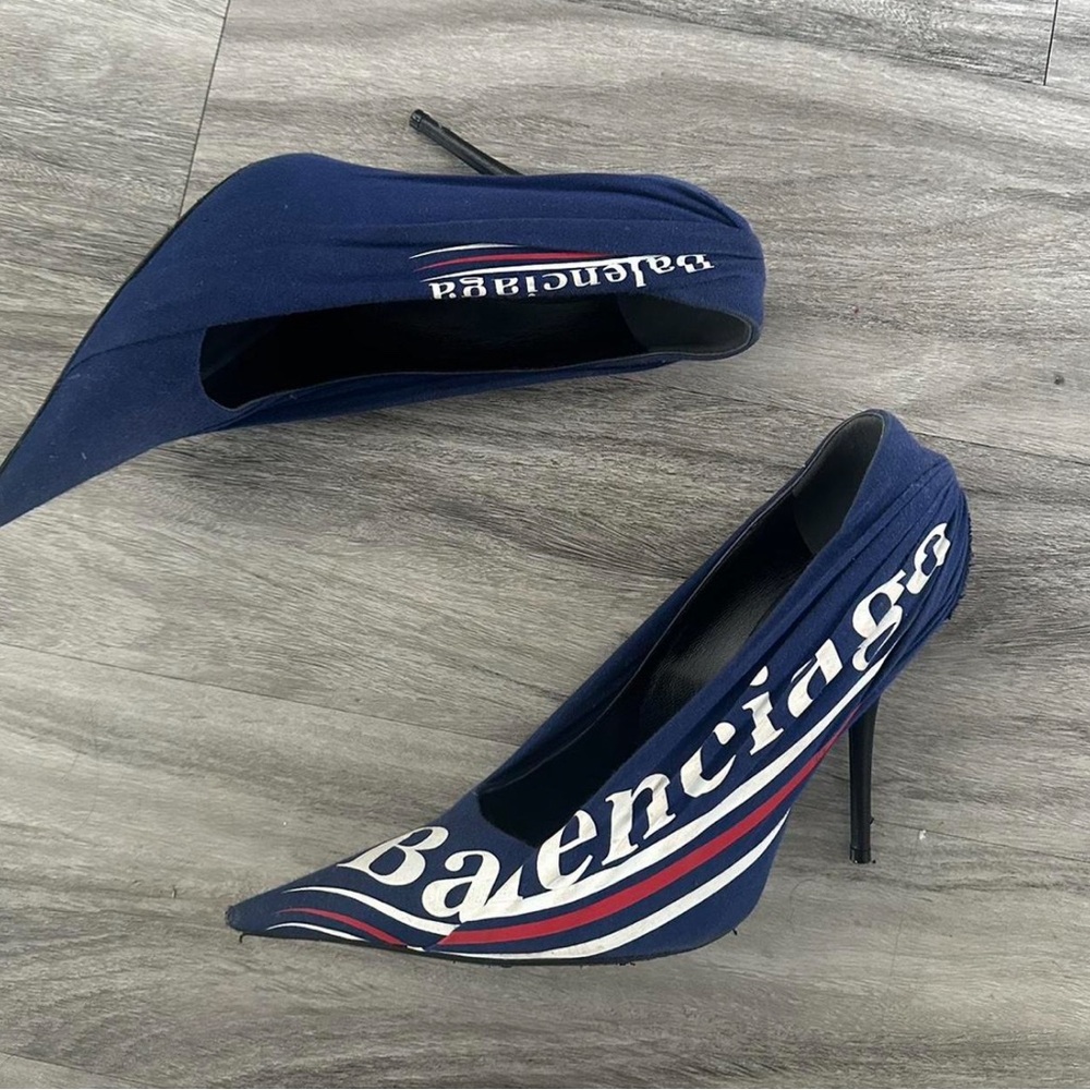 Balenciaga Knife Logo Heels